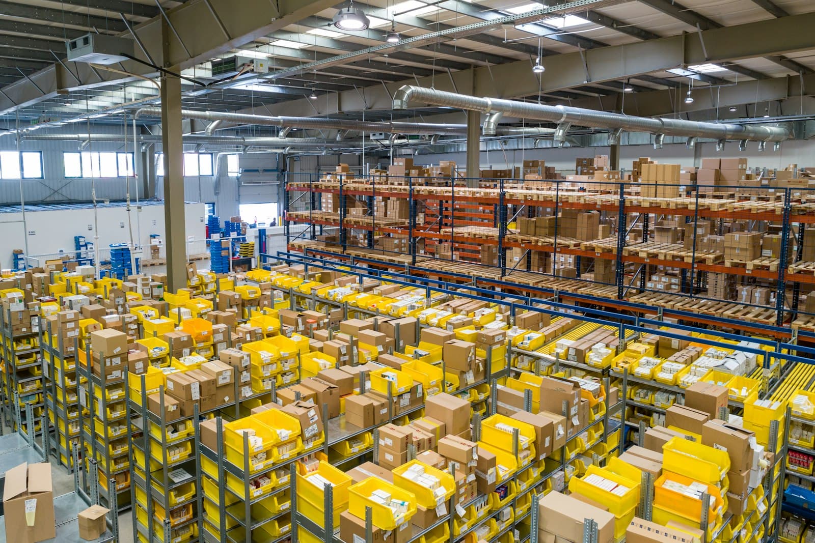 Warehouse associates working at a fulfilment centre